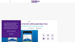 
                            12. MyFRITZ!App 2 für iOS: AVM startet Beta-Test | handy.de