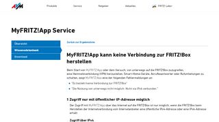 
                            1. MyFRITZ!App 2 kann keine Verbindung zur FRITZ!Box herstellen - AVM