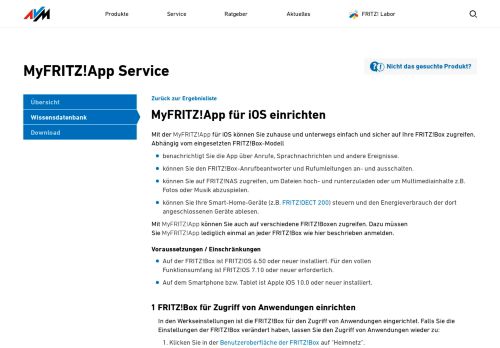 
                            2. MyFRITZ!App für iOS einrichten | MyFRITZ!App | AVM Deutschland