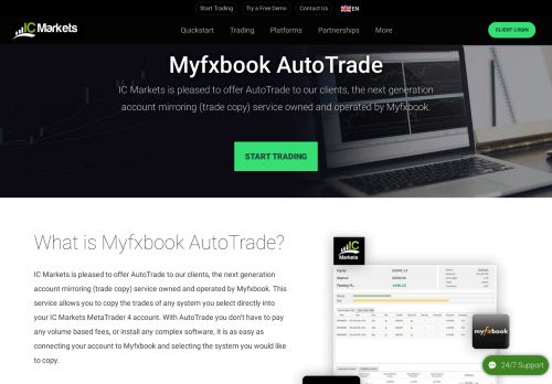 
                            7. Myfxbook AutoTrade - IC Markets