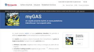 
                            6. myGAS - Gli acquisti a portata di clic - Air Liquide