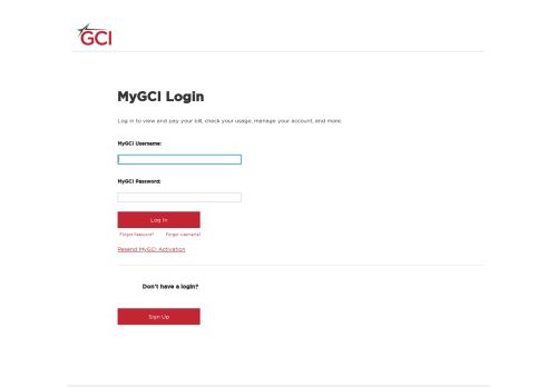 
                            3. MyGCI Login - GCI.com
