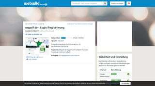 
                            7. Mygolf.de - Erfahrungen und Bewertungen - Webwiki