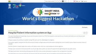 
                            11. MyGov Innovation | Hospital Patient Information system on App