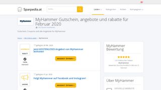 
                            11. ? MyHammer Gutscheincode Österreich | Februar 2019 - Sparpedia.at