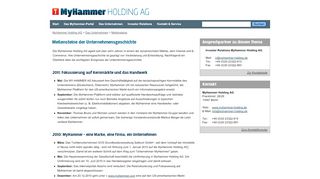 
                            9. MyHammer Holding AG > Das Unternehmen > Meilensteine ...