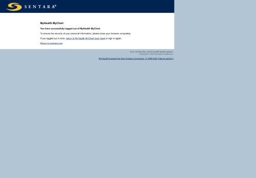 
                            3. MyHealth MyChart Login - Sentara Healthcare