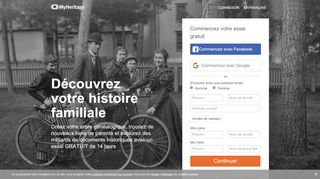 
                            3. MyHeritage: Arbre généalogique gratuit, généalogie et histoire familiale