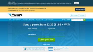 
                            6. myHermes - Cheap Parcel Delivery & Courier Service