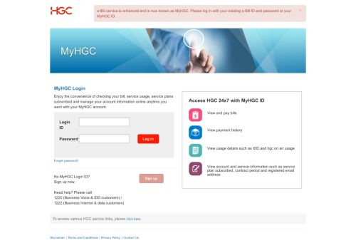 
                            8. MyHGC Login