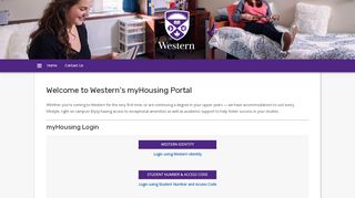 
                            1. myHousing Portal: Western University Housing