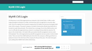 
                            6. MyHR CVS Login – MyHR CVS Login - WordPress.com