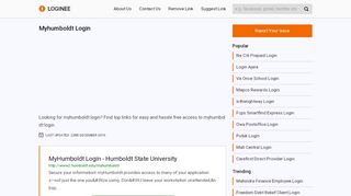 
                            11. Myhumboldt Login