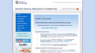 
                            13. MyIBC Information | Institutional Biosafety Committee | University of ...