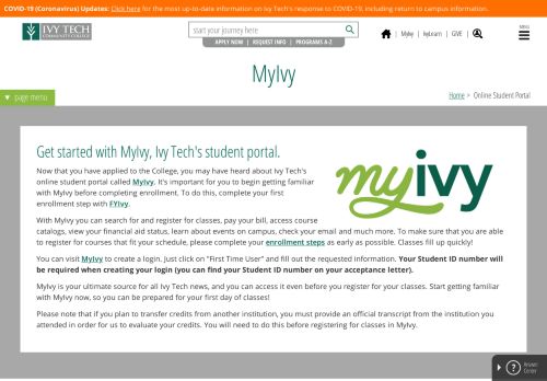 
                            3. MyIvy - Ivy Tech Community College of Indiana