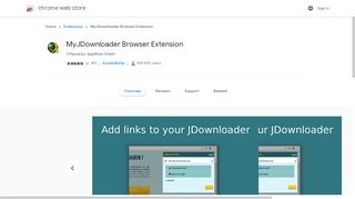 
                            5. MyJDownloader Browser Extension - Google Chrome