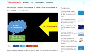 
                            11. MyJio Login - What Is Jio Customer Id & How To Get Jio ... - Reliance Jio