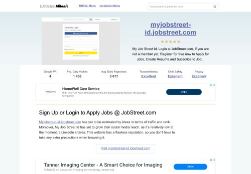 
                            5. Myjobstreet-id.jobstreet.com website. Sign Up or Login to Apply Jobs ...