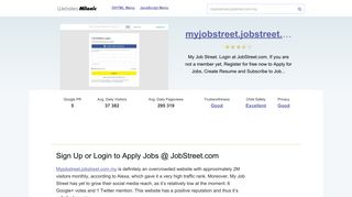 
                            9. Myjobstreet.jobstreet.com.my website. Sign Up or Login to Apply Jobs ...