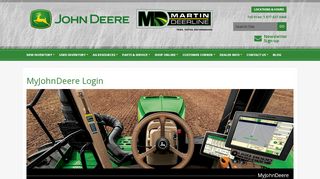 
                            6. MyJohnDeere Login| Martin Deerline | Personal login to access ...