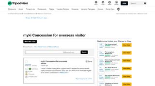 
                            12. myki Concession for overseas visitor - Melbourne Forum - TripAdvisor