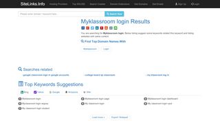 
                            4. Myklassroom login Results For Websites Listing - SiteLinks.Info