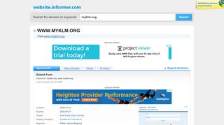 
                            8. myklm.org at WI. Air France KLM - Website Informer