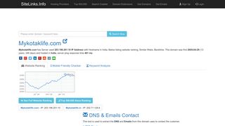 
                            9. Mykotaklife.com | 203.196.201.10, Similar Webs, BackLinks Results