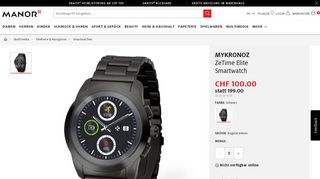 
                            9. MYKRONOZ ZeTime Elite, Smartwatch Schwarz | online kaufen ...