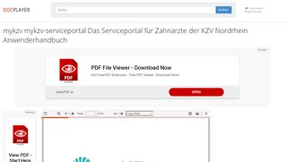 
                            5. mykzv mykzv-serviceportal Das Serviceportal für Zahnärzte der KZV ...