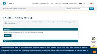 
                            2. MyLab | Deutsche Version - Pearson Studium