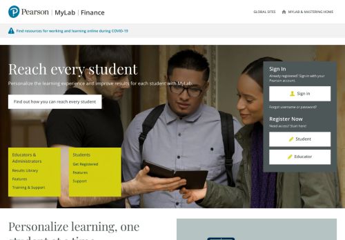 
                            1. MyLab Finance | Pearson