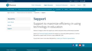 
                            6. MyLabsPlus Support from Pearson