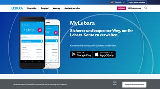 
                            2. MyLebara Startseite | Volle Kostenkontrolle | Lebara Deutschland