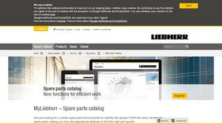 
                            1. MyLiebherr – Spare parts catalog - Liebherr