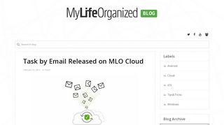 
                            6. MyLifeOrganized Blog: Task by Email Released on MLO Cloud