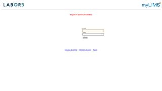 
                            8. myLIMS Web 11 Release 01 - Login - Labor3