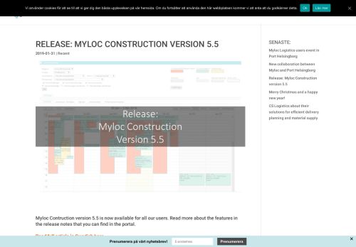 
                            7. Myloc Construction - version 5.5 - Digital construction logistics solutions