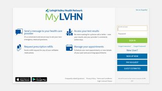 
                            7. MyLVHN - Login Page