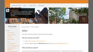 
                            13. MyMail - Teesside University