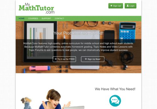 
                            7. MyMathTutor: Online Math Program