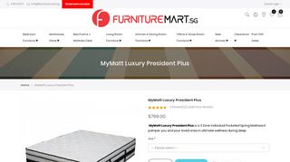 
                            9. MyMatt Luxury President Plus - FurnitureMart.Sg