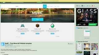 
                            7. MyMC - Free Minecraft Website template by rodymol123 on DeviantArt