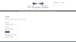 
                            7. MyMeadows Login - The Meadows School