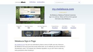 
                            7. My.melaleuca.com website. Melaleuca Sign-in Page.