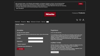 
                            5. myMiele Club - Miele Webshop - bei Miele