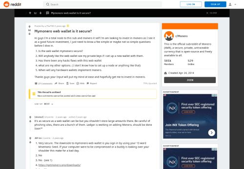 
                            5. Mymonero web wallet is it secure? : Monero - Reddit