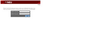 
                            2. myNEU Login - Northeastern University