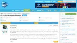 
                            8. MyNottingham App Login Issues? - The Student Room