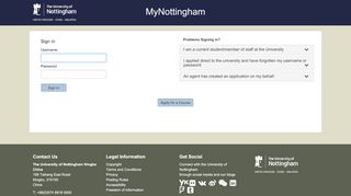 
                            11. MyNottingham - University of Nottingham